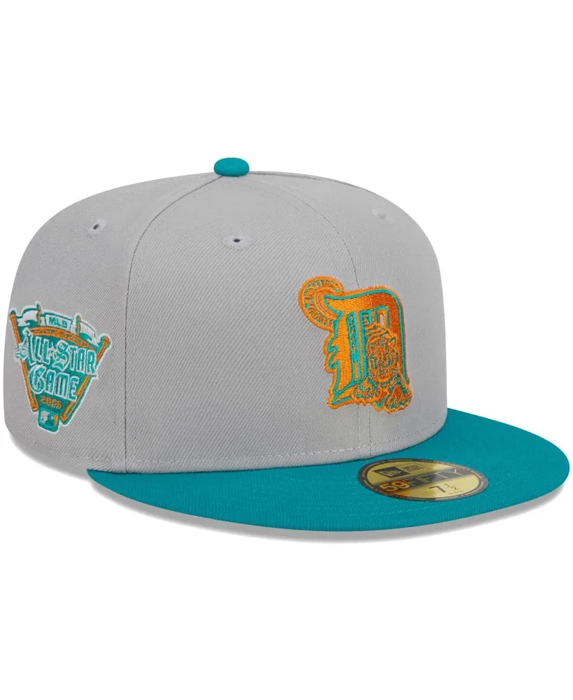 Men's New Era Gray, Teal Detroit Tigers 59FIFTY Fitted Hat