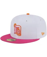 Men's New Era White, Pink Detroit Tigers Tiger Stadium 59FIFTY Fitted Hat