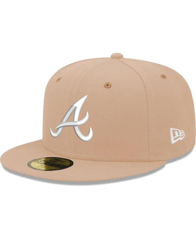 Men's Atlanta Braves New Era Blue Vice Highlighter Logo 59FIFTY Fitted Hat