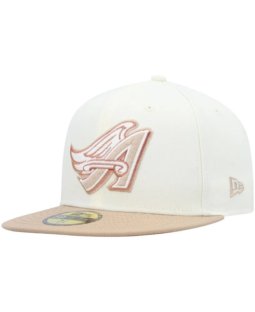 Atlanta Braves New Era Chrome Camel Rust Undervisor 59FIFTY Fitted Hat -  Cream