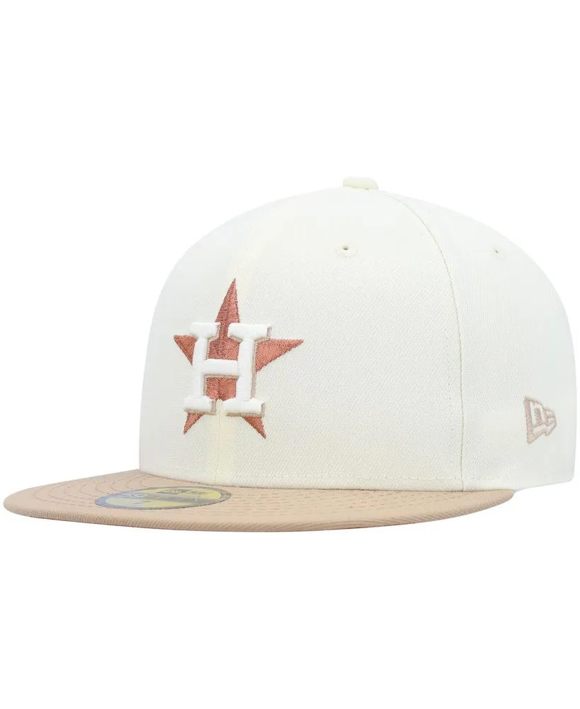 Men's New Era Cream Philadelphia Phillies Chrome Camel Rust Undervisor 59FIFTY Fitted Hat