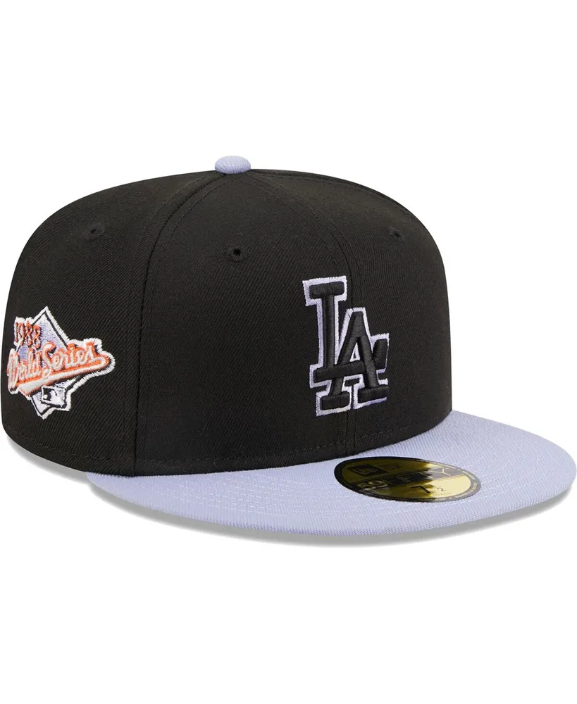 Men's New Era Black Los Angeles Dodgers Side Patch 59FIFTY Fitted Hat