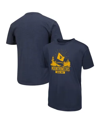 Big Boys Colosseum Navy West Virginia Mountaineers Fan T-Shirt