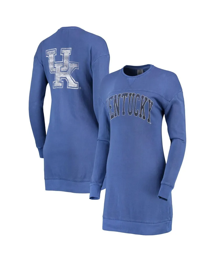 Women's Gameday Couture Royal Kentucky Wildcats 2-Hit Sweatshirt Mini Dress