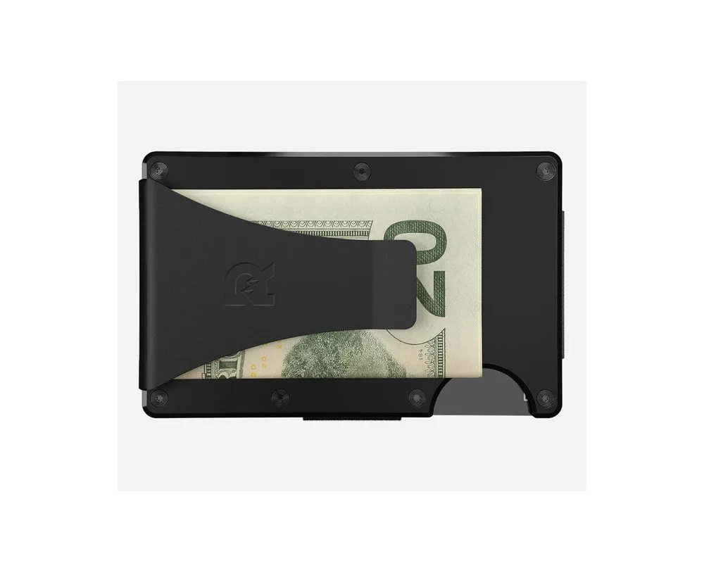 The Ridge Aluminum Royal Black: Money Clip Wallet