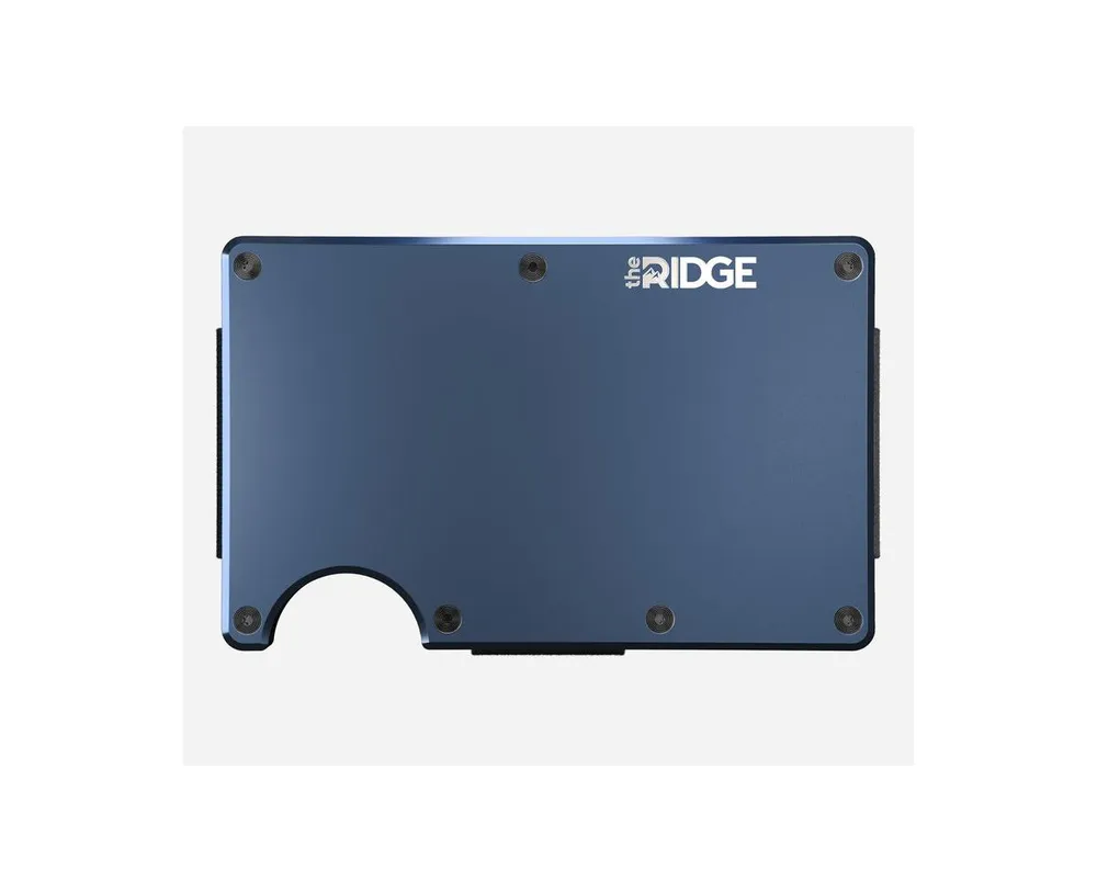 The Ridge Aluminum Alpine Navy: Money Clip Wallet