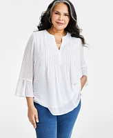 Style & Co Plus Pintuck Blouse