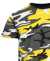 Galaxy By Harvic Men's Camo Printed Short Sleeve Crew Neck T-shirt, Pack of 3