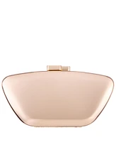 Nina Mirror Metallic Minaudiere Clutch