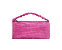 Nina Ruched Handle Mesh Handheld Bag