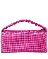Nina Ruched Handle Mesh Handheld Bag