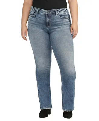 Silver Jeans Co. Plus Size Suki Mid Rise Curvy Fit Bootcut Jeans