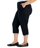 Style & Co Women's Plus Mid-Rise Comfort Waist Capri Pants, Created for Macy's