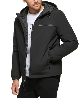 Calvin Klein Men's Infinite Stretch Water-Resistant Hooded Jacket