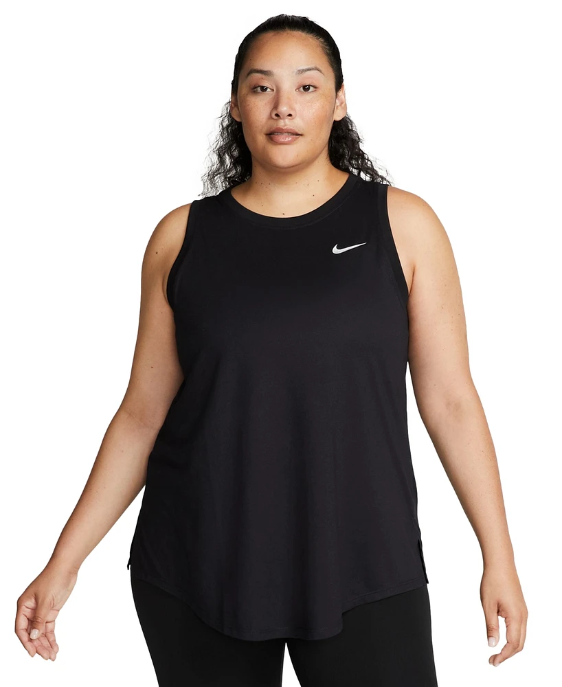 Nike Dri-fit Plus Racerback Curved-Hem Tank Top