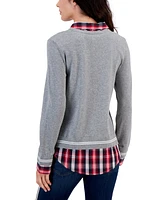 Tommy Hilfiger Women's Layered-Look V-Neck Sweater