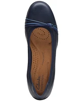 Clarks Women's Meadow Rae Knot-Trim Comfort Flats