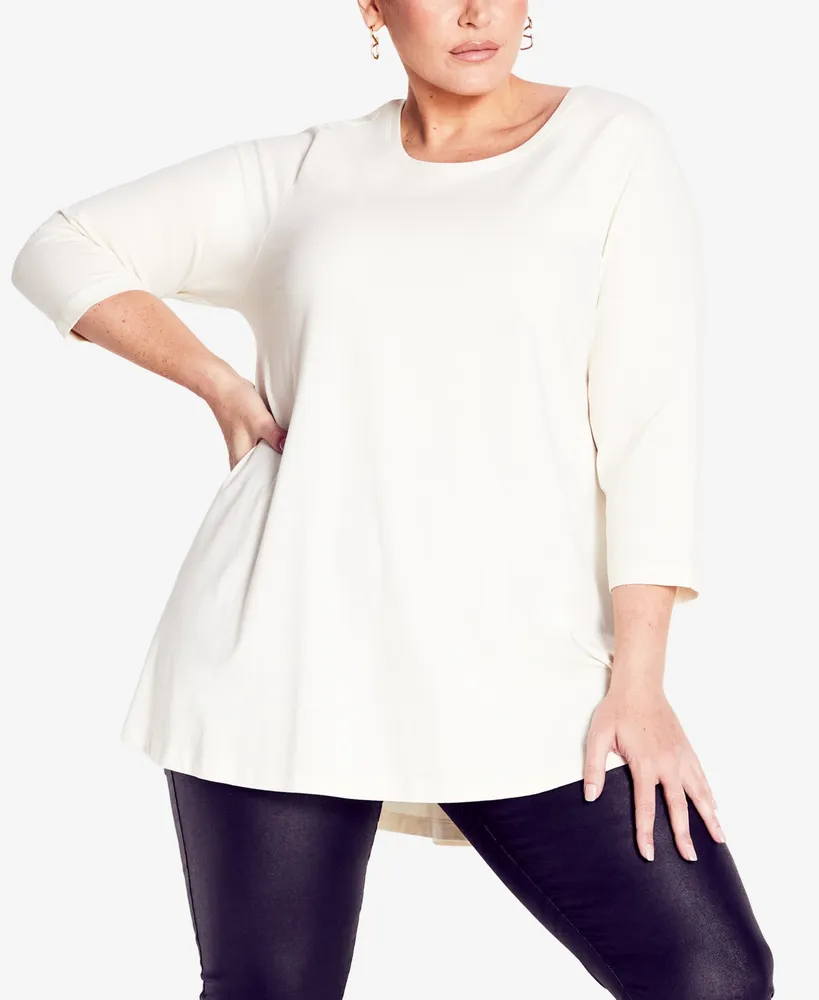 Avenue Plus Size Crew Neck Top