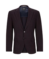 Boss by Hugo Boss Men's Micro-Pattern Stretch Slim-Fit Jacket