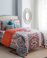 Vcny Home Natasha Reversible 5-Pc. King Quilt Set