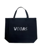 La Pop Art Vegas - Large Word Art Tote Bag