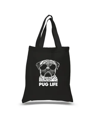 Pug Life - Small Word Art Tote Bag