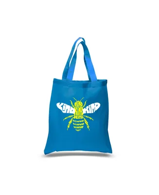 Bee Kind - Small Word Art Tote Bag