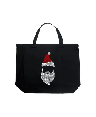 Santa Claus - Large Word Art Tote Bag