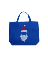 Santa Claus - Large Word Art Tote Bag