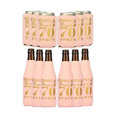 70th Birthday Gifts for Women, Can Coolers, Decorations, Party Supplies, and Favors - Celebrate the Special Milestone with Style and Fun