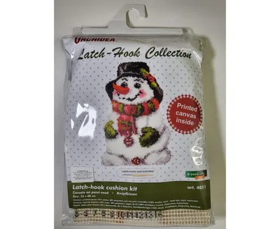 Latch hook cushion kit "Snowman" 4051 - Assorted Pre
