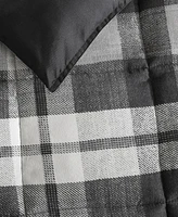 Closeout! Nautica Cross View Plaid Brushed Micro Suede 2 Piece Comforter Set, Twin/Twin Xl