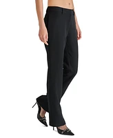 Steve Madden Women's Devin Tab-Waist Relaxed-Fit Pants