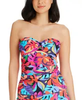 Bleu by Rod Beattie Women's Bold Rush Draped Tankini Top