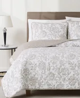 Cannon Sylvana Jacobean Floral -Piece Quilt Set