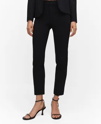 Mango Women's Rome Knit Straight Trousers