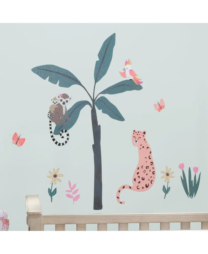 Lambs & Ivy Enchanted Safari Colorful Jungle Animals Wall Decals/Stickers