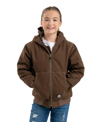 Child Youth Unisex Highland Softstone Duck Hooded Jacket