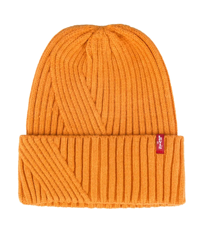 Levi's Men's Cropped Converged Rib Knit Beanie