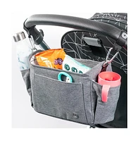 Diono Buggy Buddy Xl Universal Stroller Organizer with Cup Holders, Secure Attachment, Zip Pockets