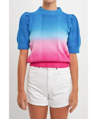 English Factory Women's Ombre Sweater Top