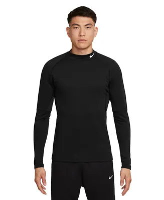 Nike Men's Pro Slim-Fit Dri-fit Mock Neck Long-Sleeve Fitness Shirt