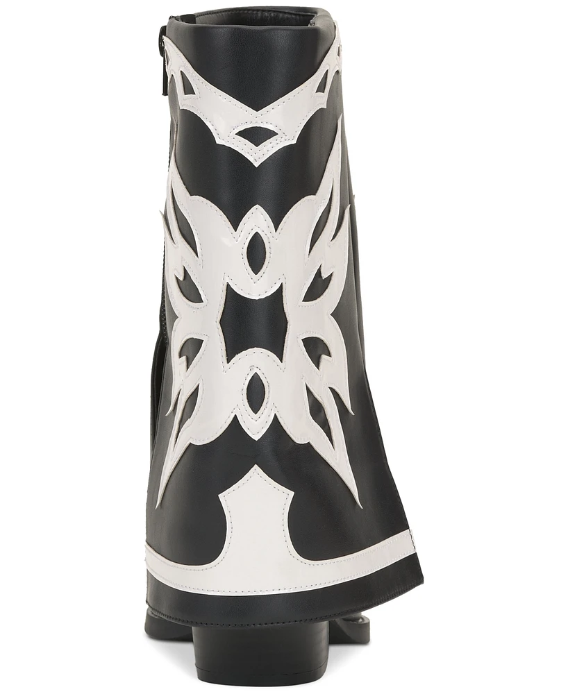 I.n.c. International Concepts Women's Jadiza Fold-Over Cuffed Cowboy Boots, Created for Macy's