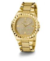 Guess Men's Analog Gold-Tone Stainless Steel Watch 42mm - Gold