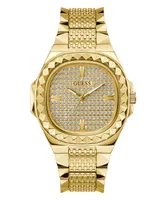 Guess Men's Analog Gold-Tone Stainless Steel Watch 42mm - Gold