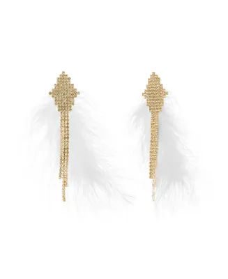 Feather Post Earring
