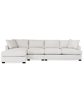 Nightford 146" 3-Pc. Fabric Chaise Sectional, Created for Macy's