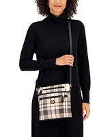 Giani Bernini Plaid North South Crossbody, Created for Macy's