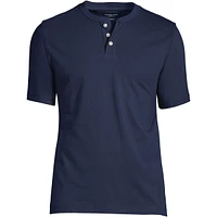 Lands' End Big & Tall Short Sleeve Super-t Henley T-Shirt