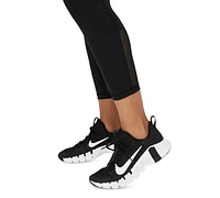 Nike Pro 365 Women's Mid-Rise Cropped Mesh Panel Leggings